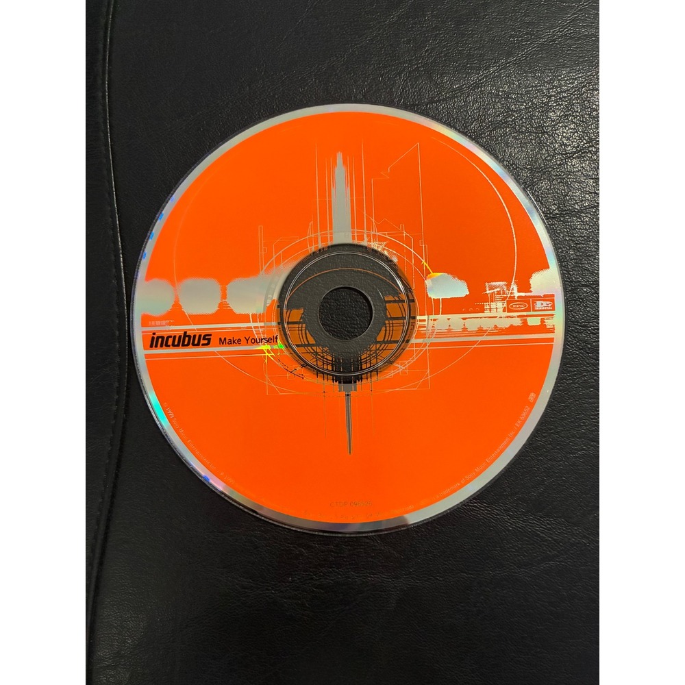 Incubus Make Yourself CD 1999 Alternative Rock Disc Only CTDP 098526 Orange